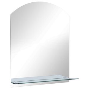 vidaXL Oglindă de perete cu raft, 30 x 50 cm, sticlă securizată