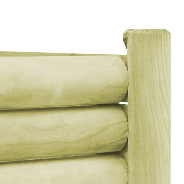 vidaXL Strat &icirc;nălțat de grădină, 60 x 40 x 42 cm, lemn de pin tratat