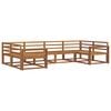 vidaXL Set de canapele de exterior 6 pcs natural Lemn Solid de Acacia