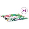 vidaXL Perne pentru scaune 6 pcs Multicolour 50 x 50 x 4 cm