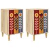 vidaXL Dulap de noapte ESSEN 2 buc. Stejar Sonoma 36 x 33 x 60 cm