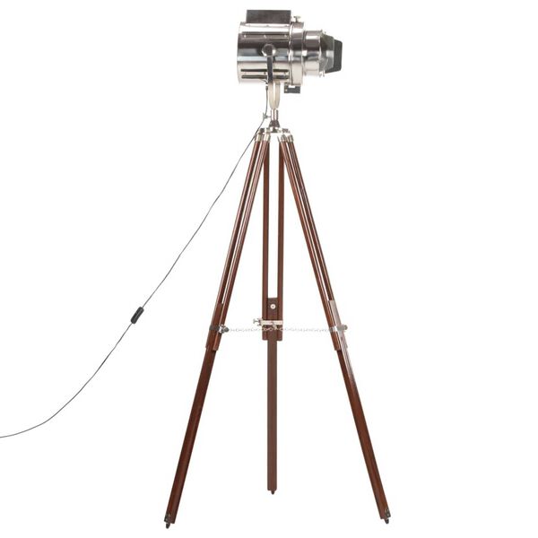 vidaXL Lampă de podea cu trepied, 180 cm, lemn masiv de mango