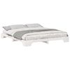 vidaXL Cadru de pat Alb 180 x 210 cm Lemn de pin masiv