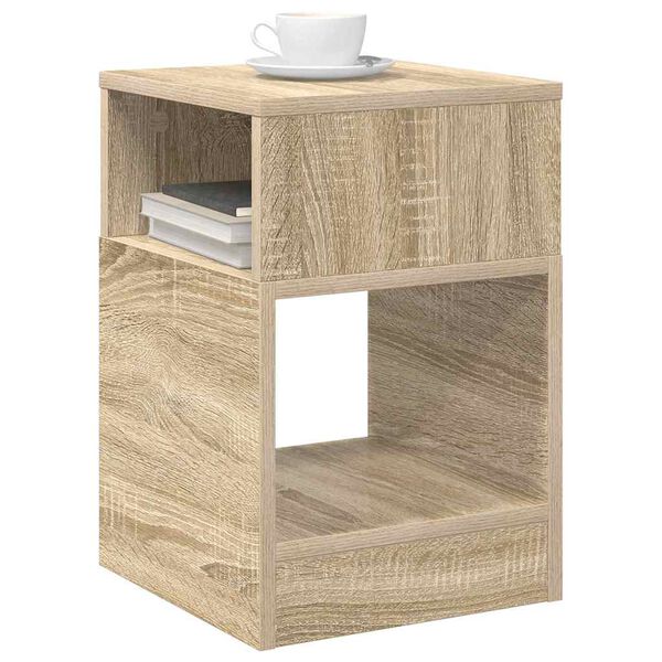 vidaXL Masă laterală 2 pcs Stejar Sonoma 30,5 x 30 x 45 cm