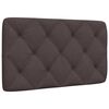 vidaXL Pernă pentru tăblie de pat maro &icirc;nchis, 80 cm, material textil
