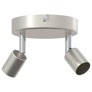 vidaXL Spot de tavan cu lumina reflectoarelor Nichel 12 x 8 cm Oțel