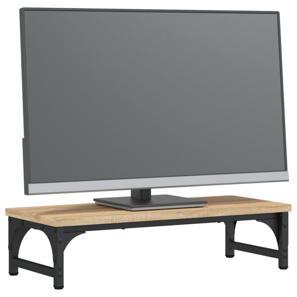 vidaXL Suport pentru monitor, stejar sonoma, 55x23x14 cm lemn compozit