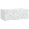 vidaXL Oglindă TV montată pe perete 59,5 x 41 x 30 cm Alb