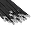 vidaXL Legătură pentru cablu 250 buc. 7,9 x 350 mm Negru