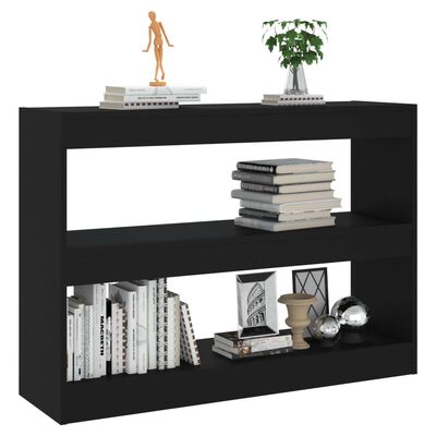 vidaXL Bibliotecă/Separator cameră, negru, 100x30x72 cm