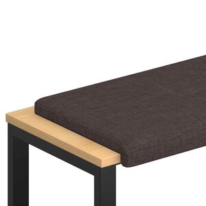 vidaXL Perna pentru bancă Țesătură Maro &icirc;nchis Ad&acirc;ncime 35 cm