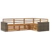 vidaXL Set de canapele de exterior 4 buc. natural Lemn Solid de Acacia