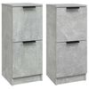 vidaXL Dulapuri, 2 buc., gri beton, 30x30x70 cm, lemn compozit