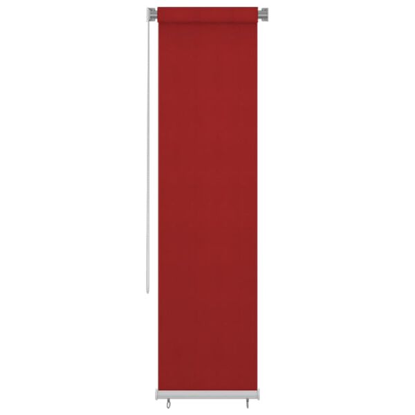 vidaXL Jaluzea tip rulou de exterior, roșu, 60x230 cm, HDPE