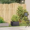 vidaXL Jardinieră Negru 40x40x30 cm Oțel