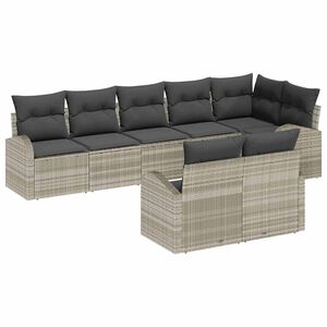 vidaXL Set de canapele pentru grădină Gri deschis 55 x 55 x 37 cm