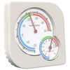 vidaXL Higrometru Termic Alb 7,5 x 7,5 x 1,2 cm ABS