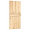 vidaXL Ușă NARVIK natural 95 x 210 cm Lemn de Pin Solid