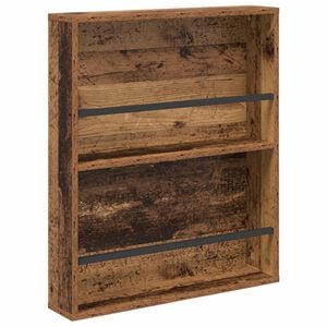 vidaXL Raft pentru reviste Lemn vechi 60 x 12 x 70 cm Lemn compozit