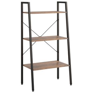 vidaXL Raft cu 3 niveluri, maro deschis / negru, 56x35x108 cm