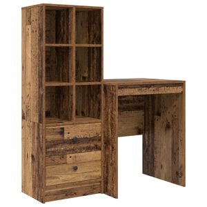 vidaXL Birou Lemn vechi 105,5 x 50 x 127 cm 2 buc.