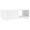 vidaXL Masă de cafea Alb 95 x 50,5 x 35 cm Lemn prelucrat
