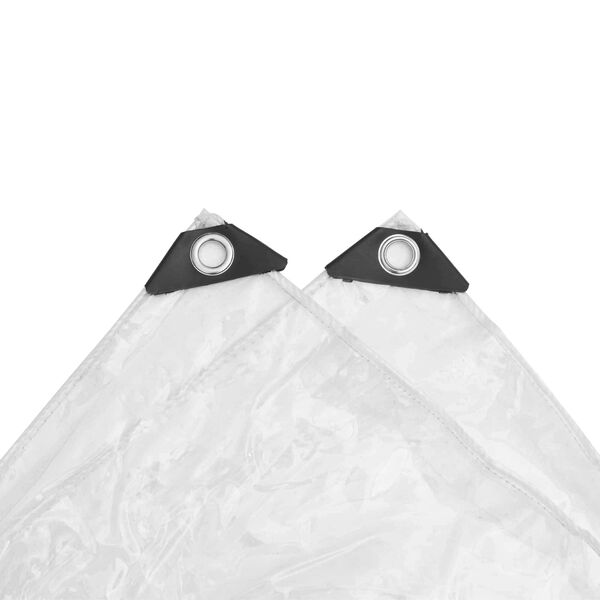 vidaXL Tarpolină Transparent 6 x 12 m PVC