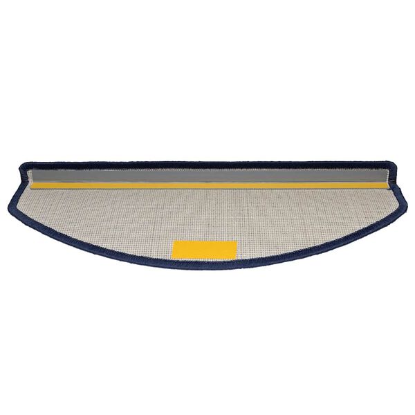 vidaXL Covorașe pentru scări, 20 buc., 65x24x4 cm, albastru, semirotunde, mari