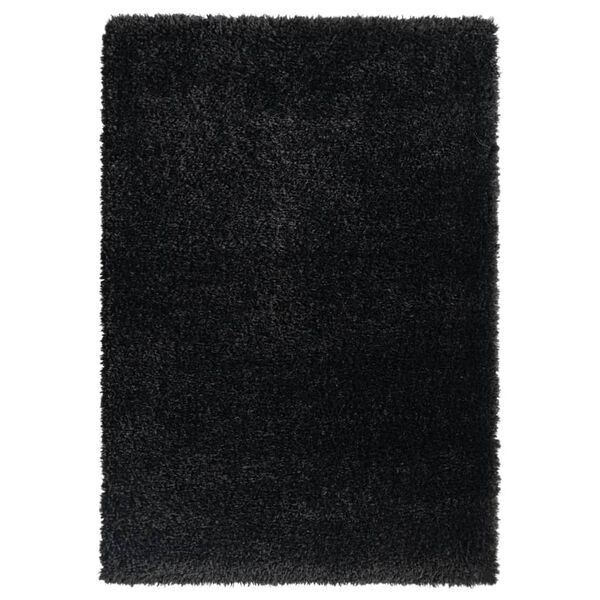 vidaXL Covor moale cu fire &icirc;nalte, negru, 120x170 cm, 50 mm
