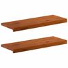 vidaXL Trepte 2 buc. 80 x 25 x 2 cm Maro Lemn de stejar masiv