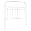 vidaXL Tăblie de pat de schimb metalică, alb, 90 cm