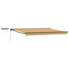 vidaXL Cort electric retractabil Galben, Gri, Antracit 4,5 &times; 3,5 m