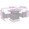 vidaXL Set canapele grădină cu perne 6 piese bej poliratan/lemn acacia