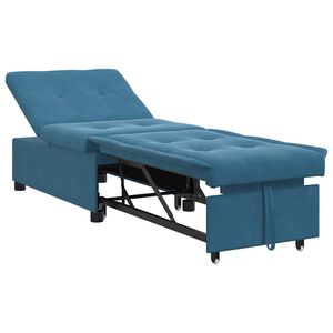 vidaXL Pat canapea albastru 194 x 67 x 82 cm Catifea