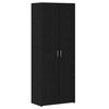 vidaXL Bufet Stejar Negru 70 x 42,5 x 185 cm