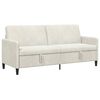 vidaXL Sofa cu Spațiu de Depozitare 3-Locuri Crem 192 x 78 x 87 cm