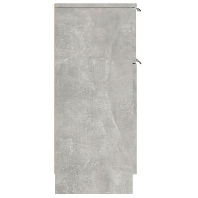 vidaXL Servantă, gri beton, 30x30x70 cm, lemn compozit