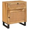 vidaXL Dulap de noapte natural 50 x 33 x 60 cm Lemn de mango solid