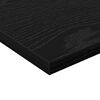 vidaXL Raft pentru cărți 4 pcs Negru 40 x 20 x 1,5 cm Lemn compozit