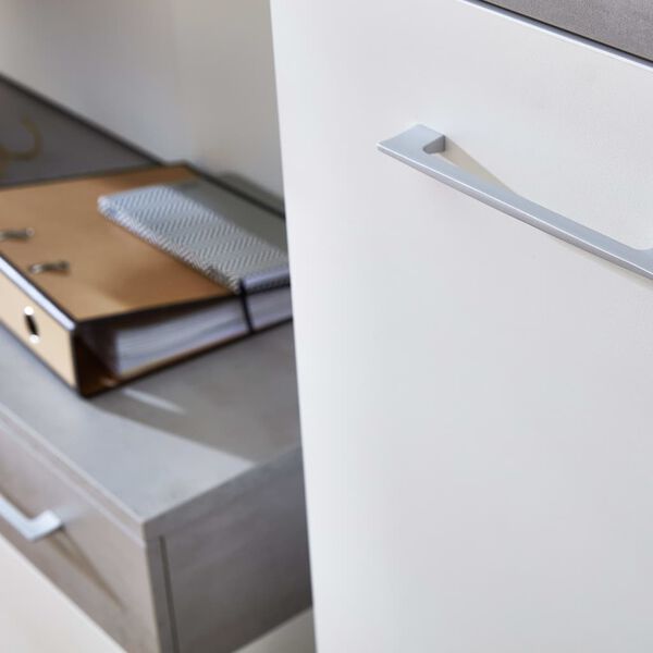 Germania Pantofar "Topix", 96x40x50,4 cm, alb și beton