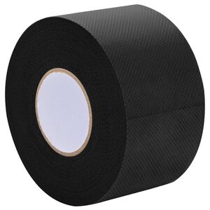 vidaXL Bandă de iarbă artificială autoadezivă Negru 5 cm x 10 m