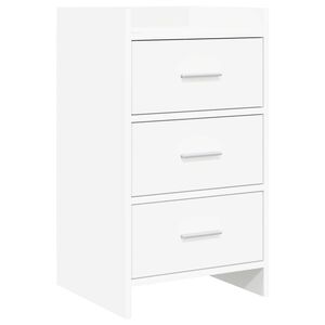 vidaXL Mese de noptieră Alb 40 x 36 x 70 cm Lemn prelucrat