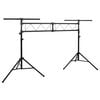 vidaXL Suport de reflector, negru, 338x115x(180-300) cm, oțel