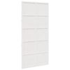 vidaXL Ușă hambar Alb 100 x 208 cm Lemn masiv de pin
