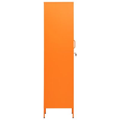 vidaXL Dulap de vestiar, portocaliu, 35x46x180 cm, oțel