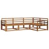 vidaXL Set de canapele de exterior 4 pcs natural Lemn Solid de Acacia