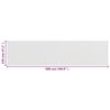 vidaXL Paravan de balcon, alb, 120x500 cm, HDPE