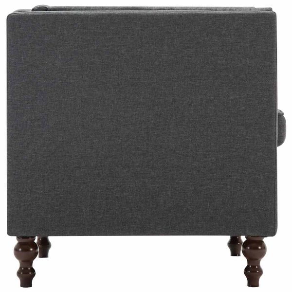 vidaXL Fotoliu, gri închis, material textil