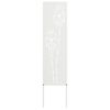 vidaXL Ecran de intimitate pentru grădină Traforaj Alb 32 x 140 cm