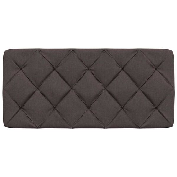 vidaXL Pernă pentru tăblie de pat maro &icirc;nchis, 100 cm, material textil